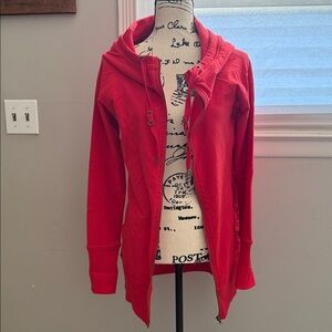 Garage Red Zip-Up Hoodie